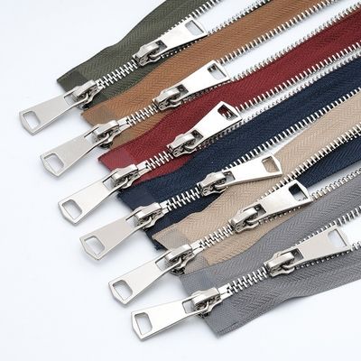 2 Way Open End Normal Dent Metal ZippersPer giacca in pelle