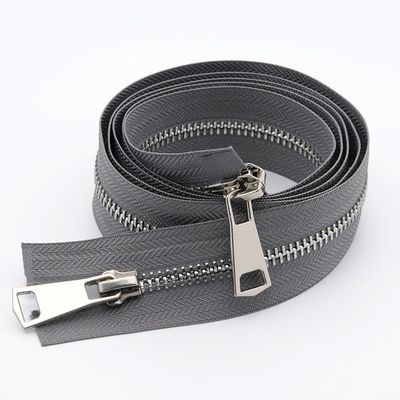 2 Way Open End Normal Dent Metal ZippersPer giacca in pelle