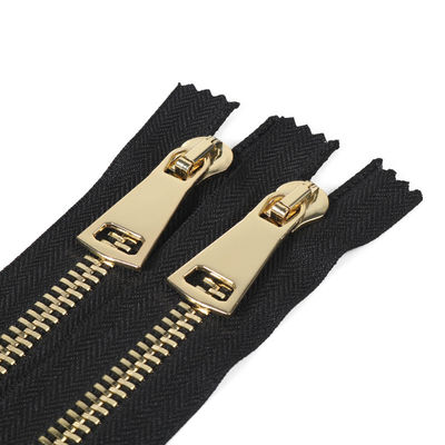 # 5 Original Open-End Metal Zipper In Black Auto-Lock