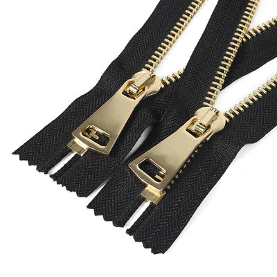 # 5 Original Open-End Metal Zipper In Black Auto-Lock