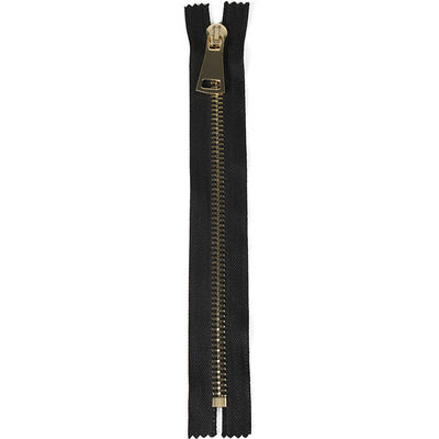 # 5 Original Open-End Metal Zipper In Black Auto-Lock