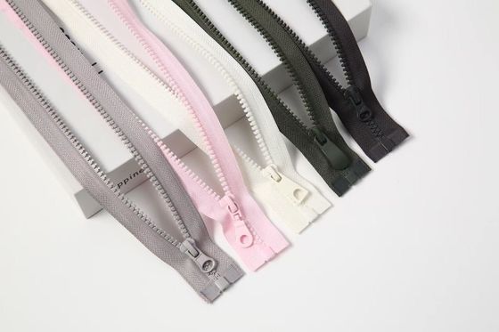 Abbigliamento con uso diffuso di resina #5 Cerniere di plastica in nero rosa grigio