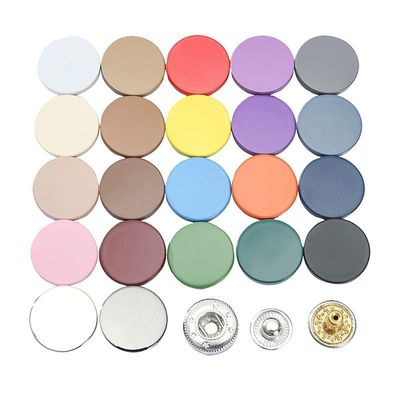 Accessori decorativi Round Press Zinc Alloy Custom Metal Snap Button Per Abbigliamento