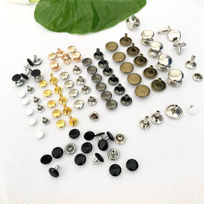 Rivetta argento lucido Rivetta metallo Snap Button per la decorazione
