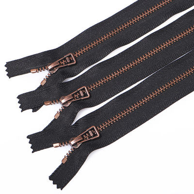 5# chiusa fine zip metallo anti rame per abbigliamento donna uomo giacca zip metallo zip personalizzato