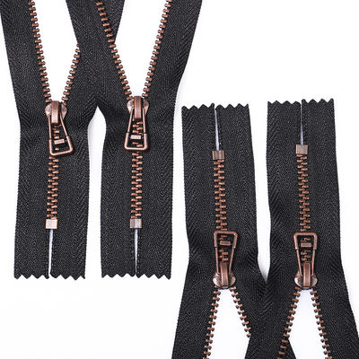 5# chiusa fine zip metallo anti rame per abbigliamento donna uomo giacca zip metallo zip personalizzato