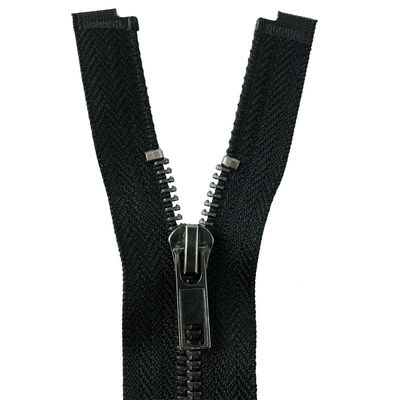 Ingrosso 5# Open End Multi-Color Custom Color Metal Zip Gun Black Teeth Gold Metal Jacket Zipper