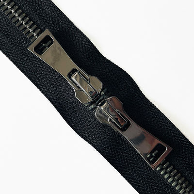 Accessori di cucitura open end two way tipo 3# 5# 8# custom tape color pull ottone cerniera per stoffa