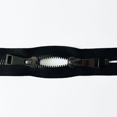 Accessori di cucitura open end two way tipo 3# 5# 8# custom tape color pull ottone cerniera per stoffa