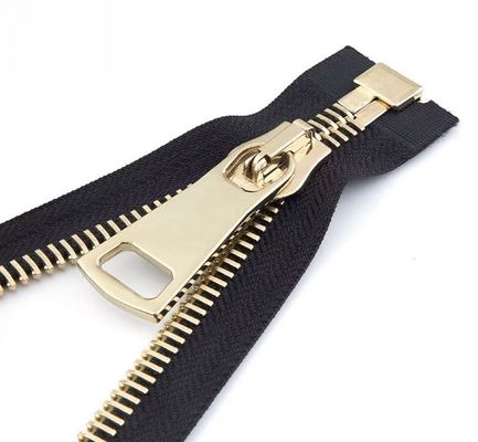 3#5#8#10#15#Ferritura in metallo di stile europeo denti fini denti svizzeri luccicanti cerniera in oro argento nero nichel tiratore auto bloccante cerniera in metallo