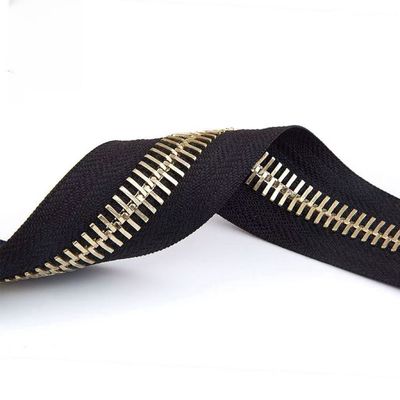 3#5#8#10#15#Ferritura in metallo di stile europeo denti fini denti svizzeri luccicanti cerniera in oro argento nero nichel tiratore auto bloccante cerniera in metallo