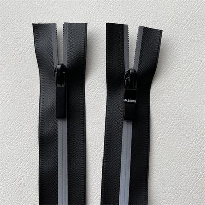 TPU/PU Chiusura impermeabile, Chiusure impermeabili con striscia riflettente su due lati per esterni, giacca, abbigliamento