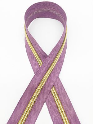 5# Zipper in nylon oro coloratissimo denti elettroplating oro e argento cipolla zipper zipper in nylon in vendita