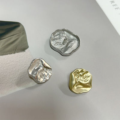 9mm Disegnatore Silver Gold Coat Perla di lusso invernale Strass bottoni metallici per abbigliamento