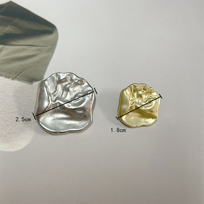 9mm Disegnatore Silver Gold Coat Perla di lusso invernale Strass bottoni metallici per abbigliamento