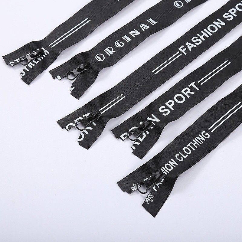 Chiusura automatica Zipper in nylon con stampa sportiva per abbigliamento scarpe borse impermeabile