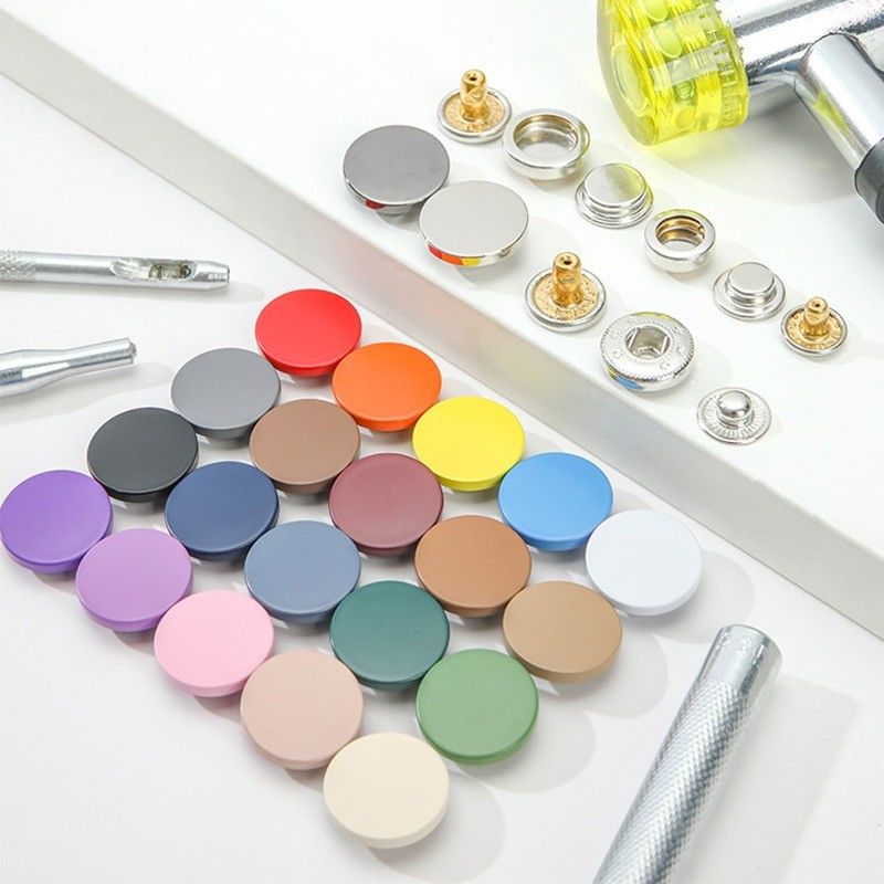 Accessori decorativi Round Press Zinc Alloy Custom Metal Snap Button Per Abbigliamento
