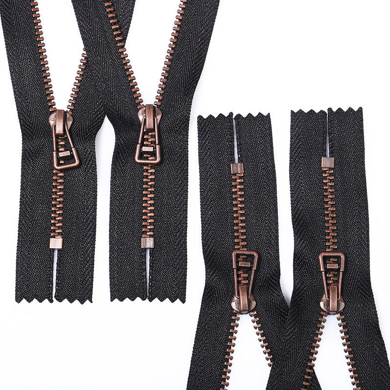 5# chiusa fine zip metallo anti rame per abbigliamento donna uomo giacca zip metallo zip personalizzato