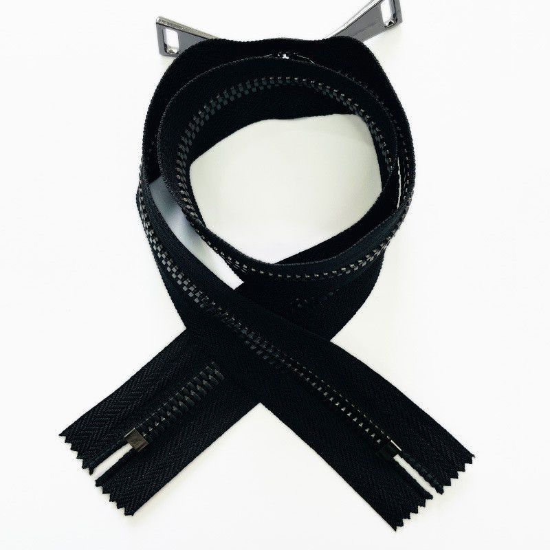 Accessori di cucitura open end two way tipo 3# 5# 8# custom tape color pull ottone cerniera per stoffa