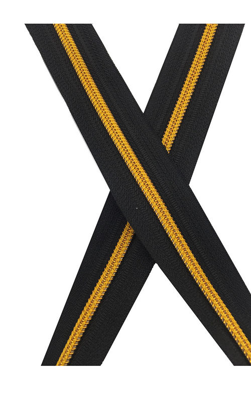 5# Zipper in nylon oro coloratissimo denti elettroplating oro e argento cipolla zipper zipper in nylon in vendita