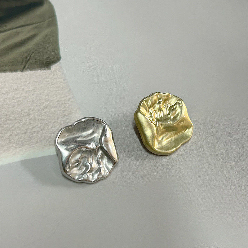 9mm Disegnatore Silver Gold Coat Perla di lusso invernale Strass bottoni metallici per abbigliamento